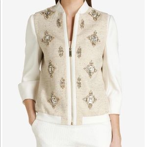 Ted Baker Embellished Cream Bomber